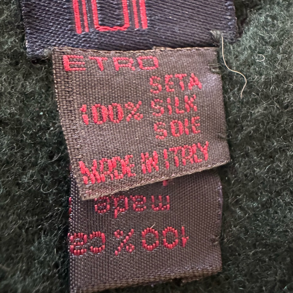 “AS IS” Etro silk and cashmere scarf - Picture 6 of 11